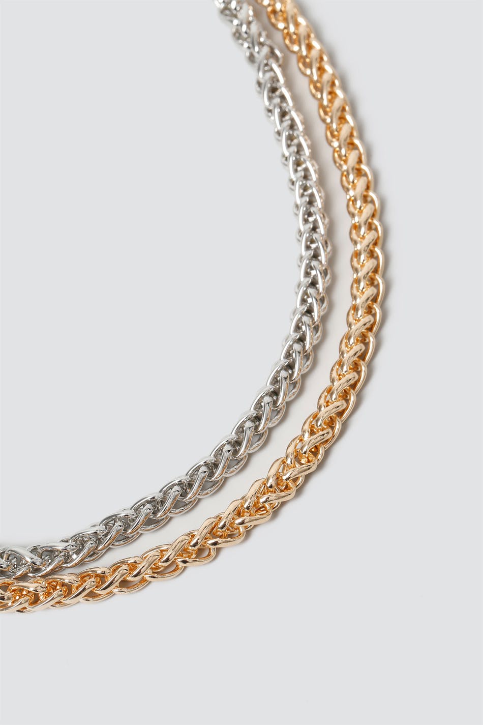 Mixed Metal Chunky Chain Pack Gina Tricot