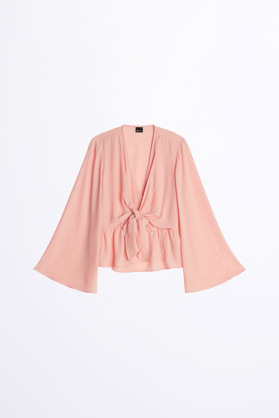 Lizzie Tie Front Blouse Gina Tricot