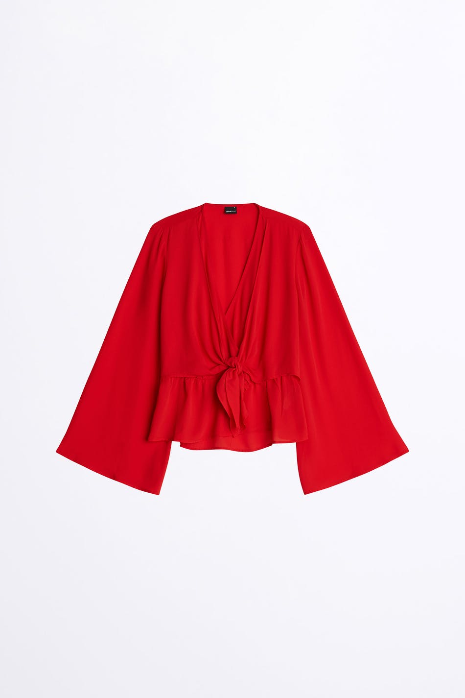 Lizzie Tie Front Blouse Gina Tricot