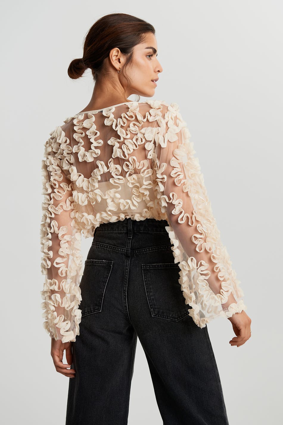 Cecilia top - Offwhite - Dame - Gina Tricot