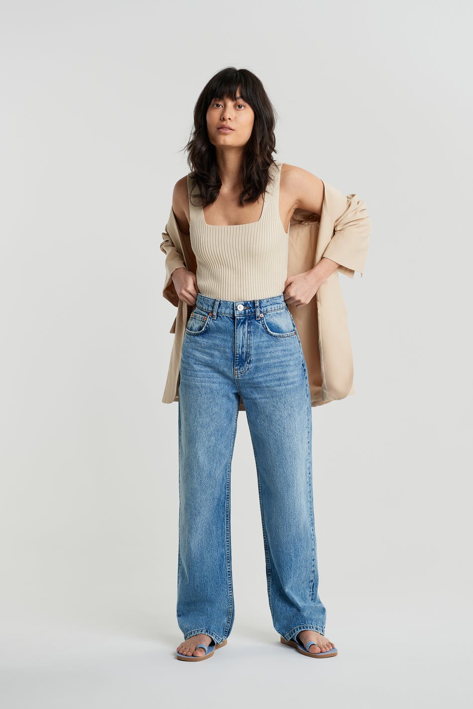 petite high rise jeans