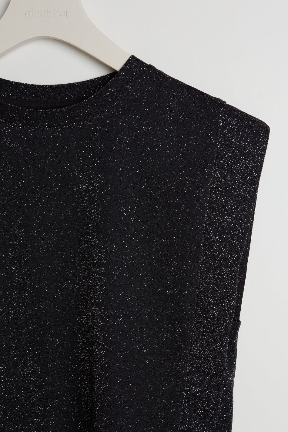 zwarte glitter top