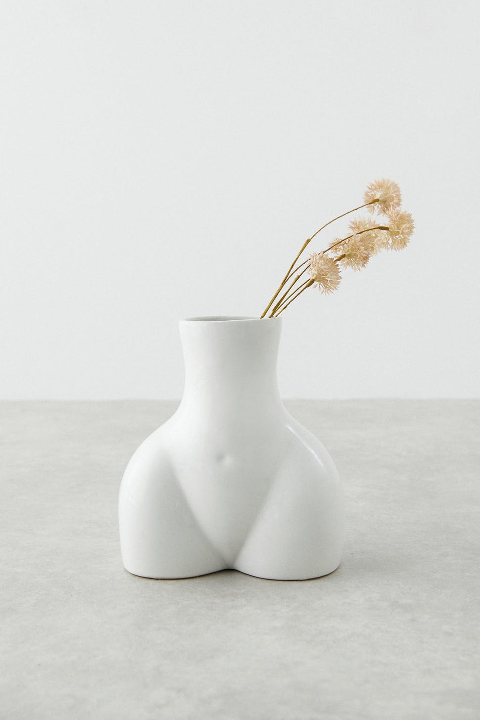 Gina Tricot - Gina Body Vase - Dekoration - Weiß - One Size - Damen