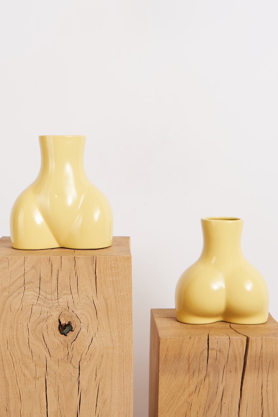 Gina Tricot - Gina Body Vase - Dekoration - Gelb - One Size - Damen