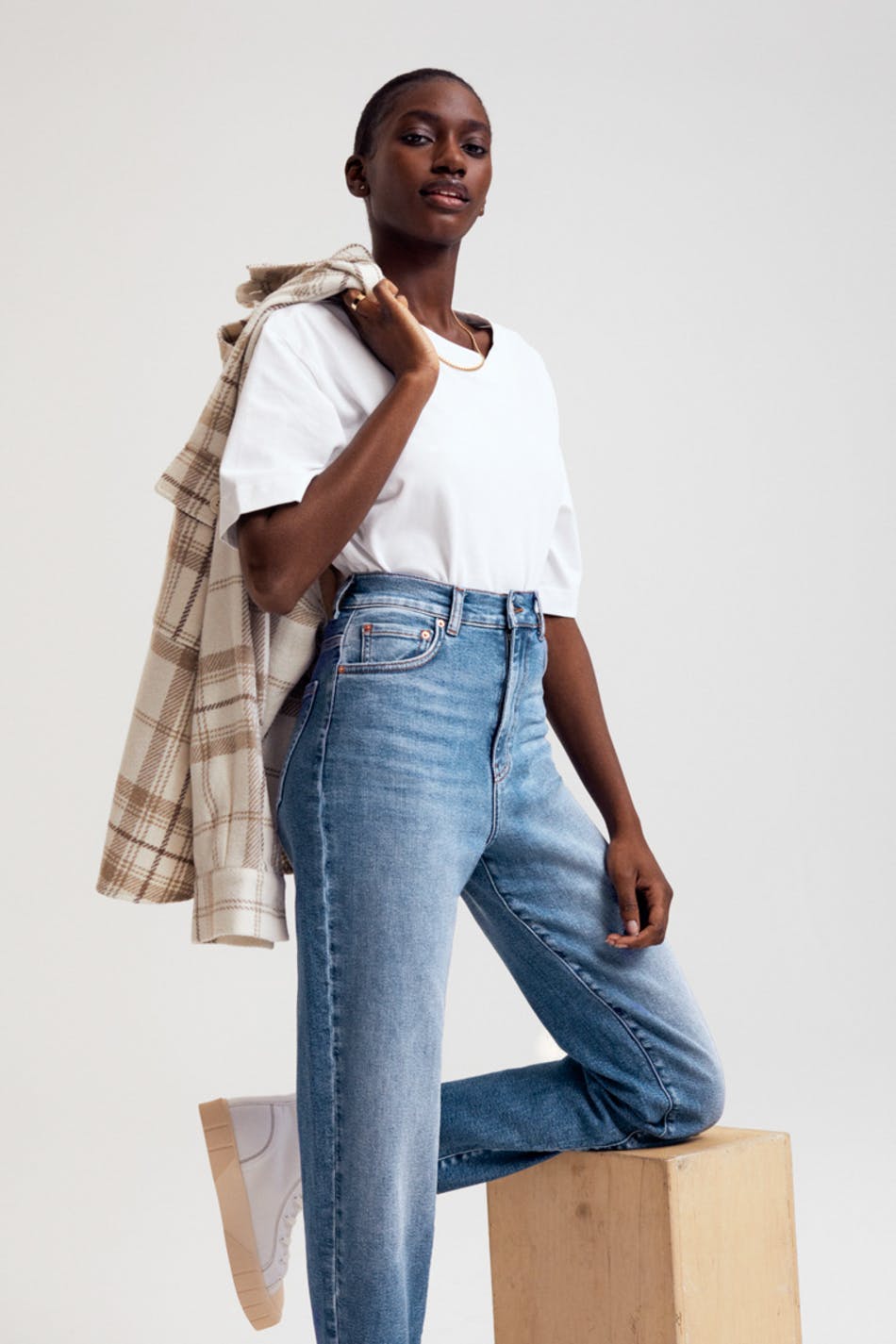 Comfy tall mom jeans, Gina Tricot