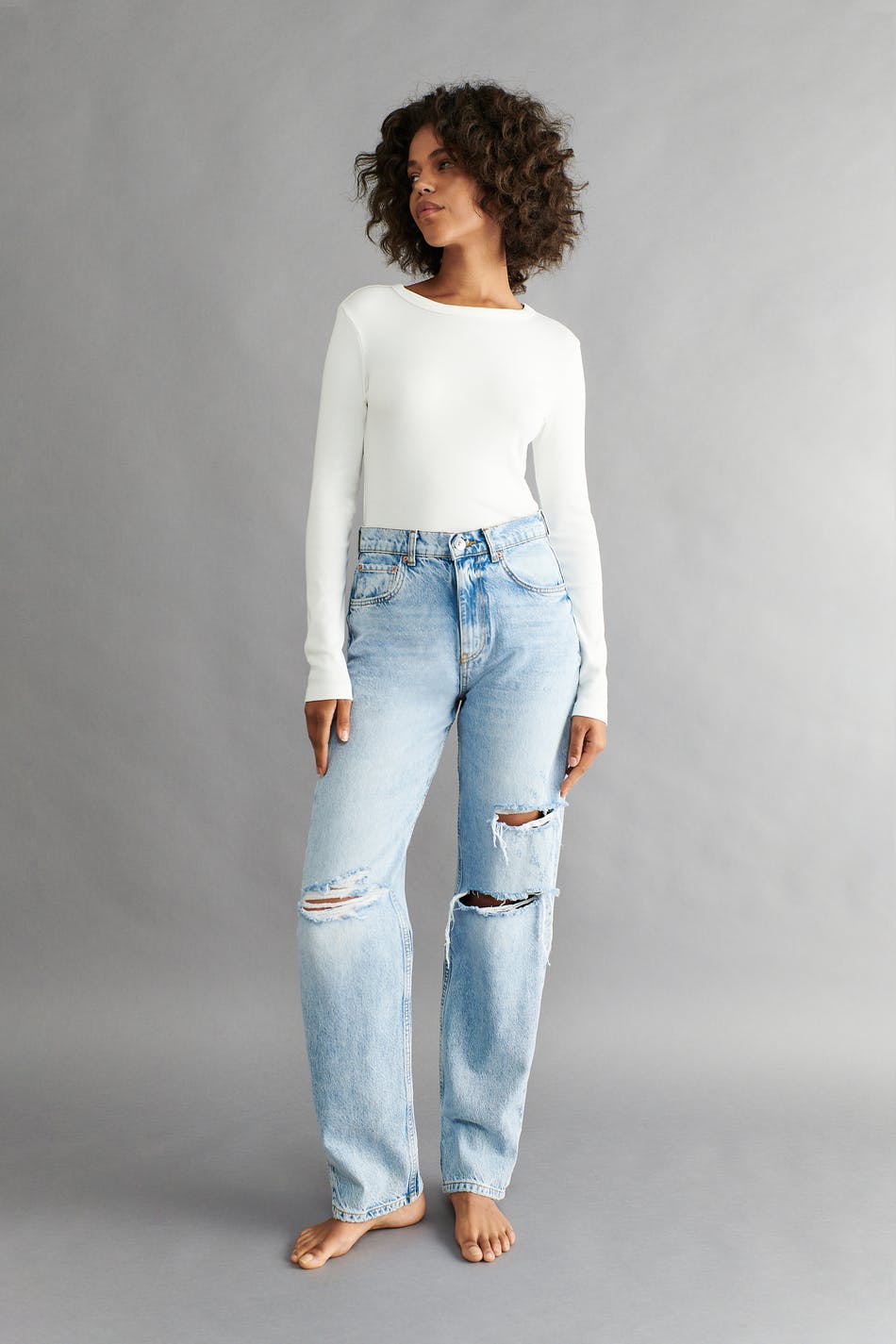 Udlevering Alabama fritid 90s high waist jeans - Gina Tricot