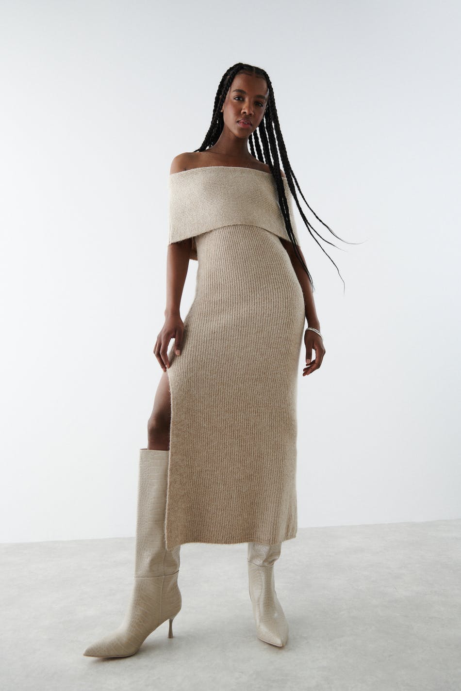 knitted dress - Gina Tricot