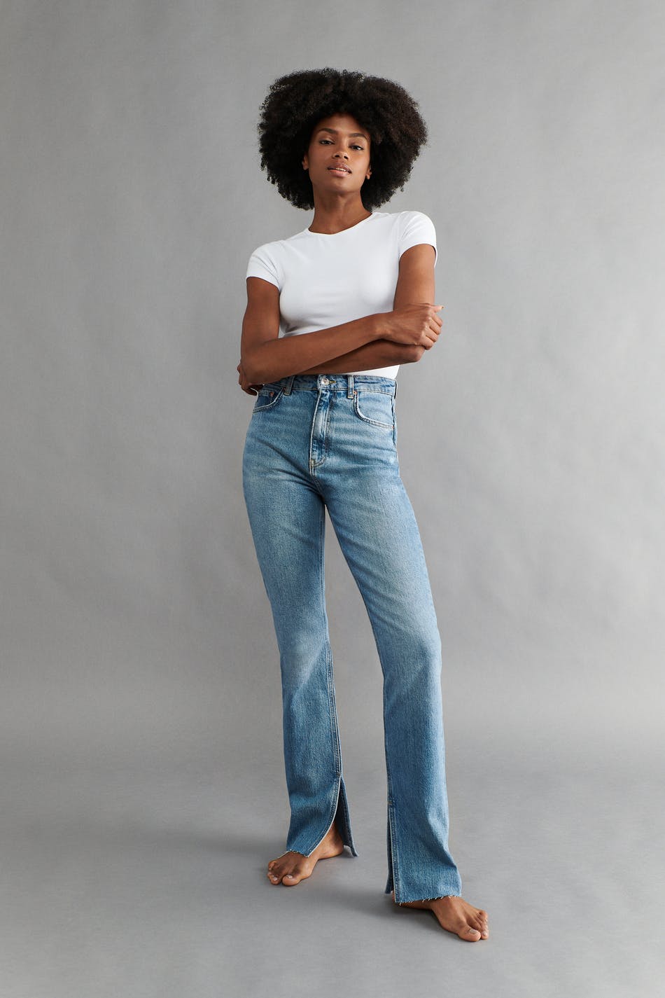 Mode Jeans Straight-Leg Jeans Gina Benotti Straight-Leg Jeans schwarz Casual-Look 