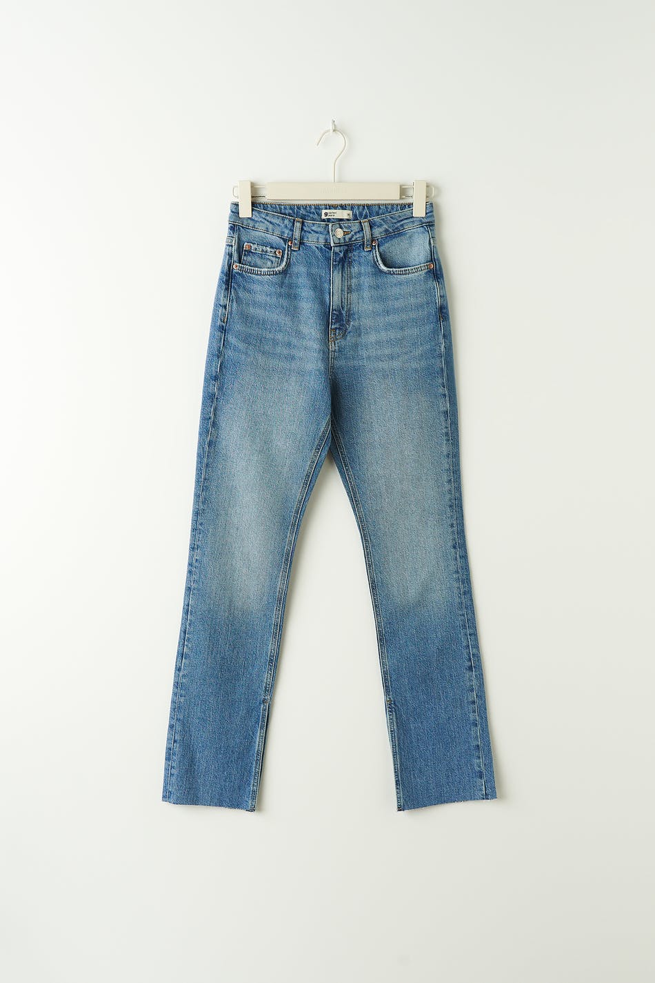 High waist petite slit jeans, Gina Tricot