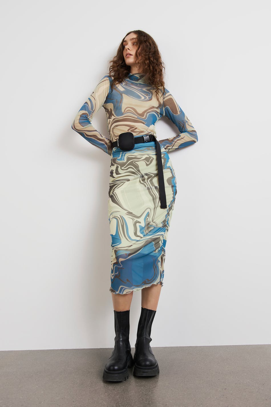 Malin mesh skirt, Gina Tricot