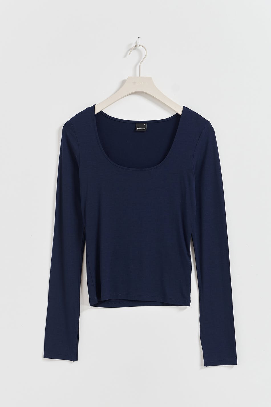 Gina Tricot - Soft touch jersey top - Langærmede toppe- Blue - L - Female