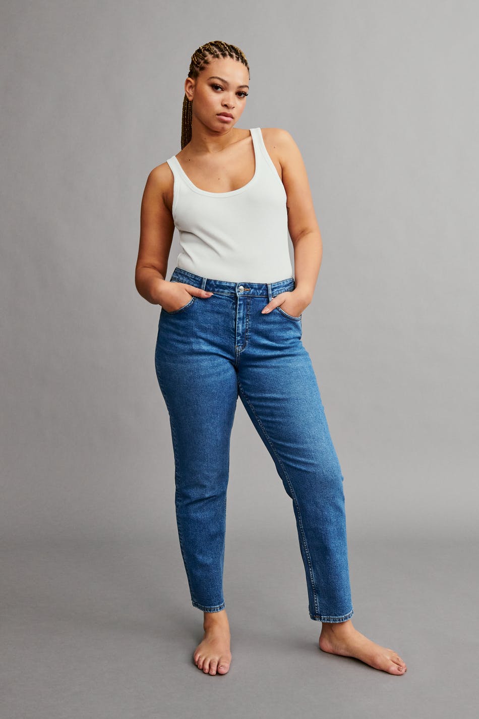 Aanpassen Voorzieningen Hesje Straight stretch jeans - Gina Tricot