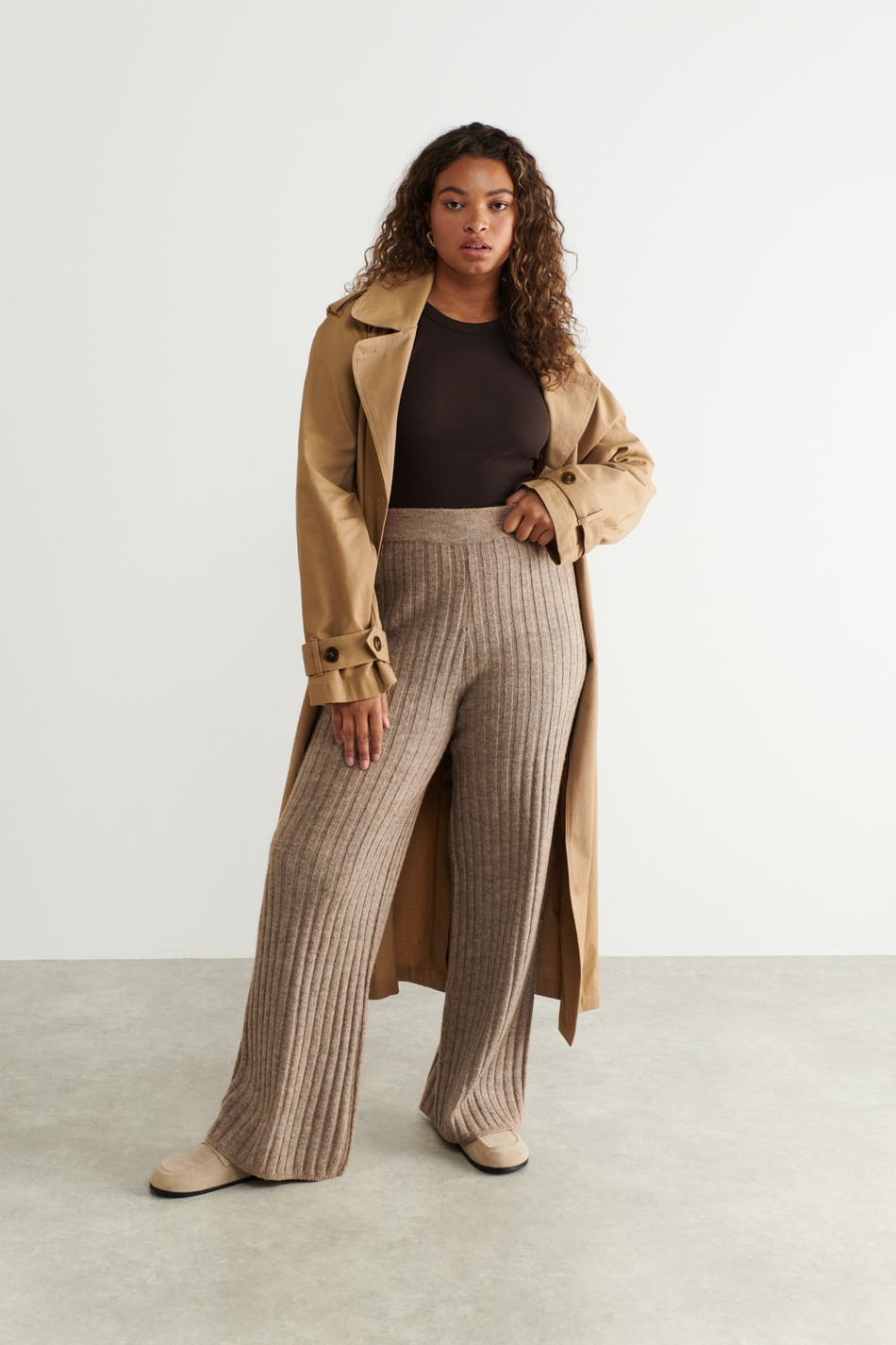 KNIT FLARED PANTS - WOMENS – CRUSH Collection