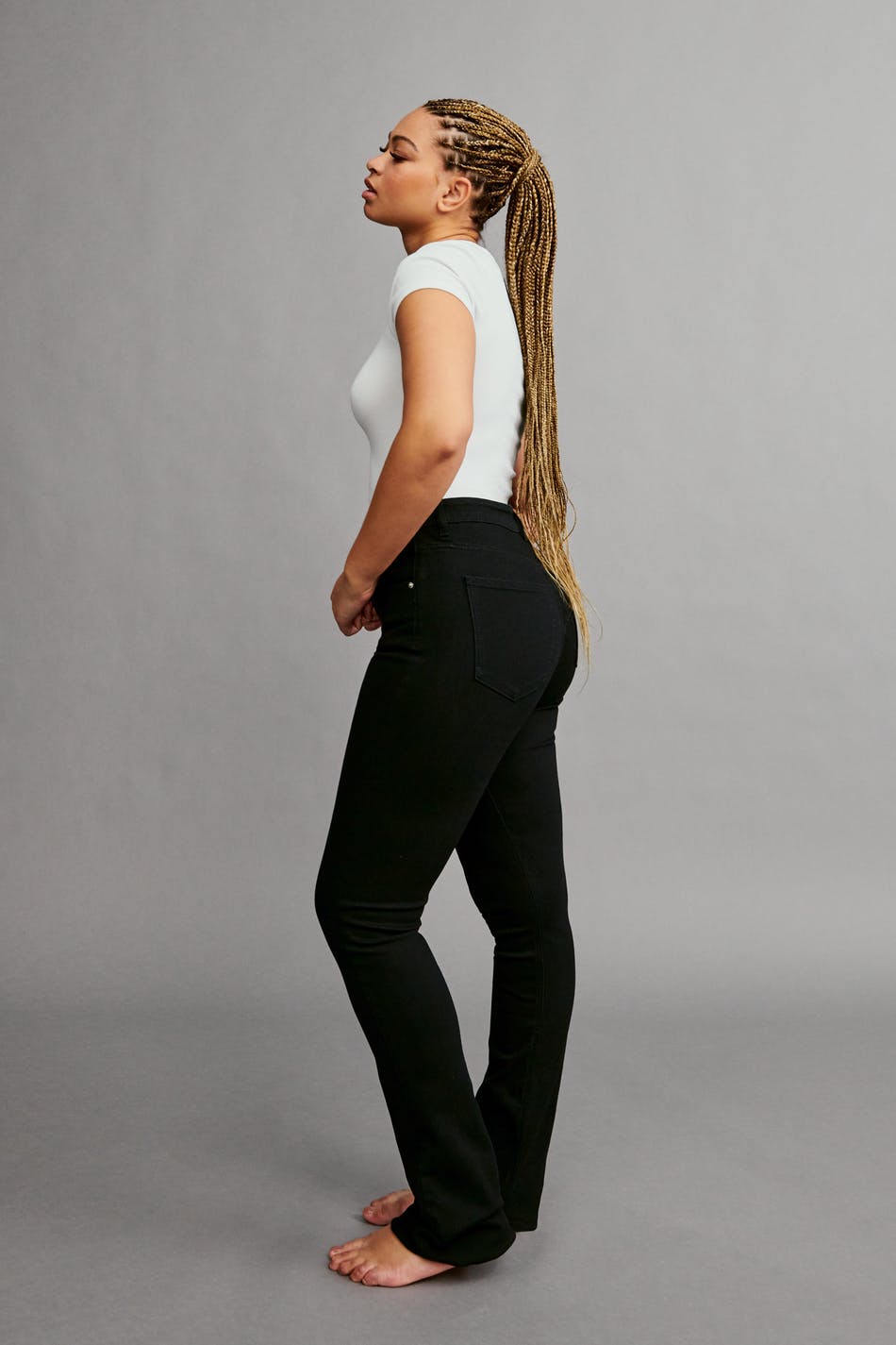 Slim bootcut jeans - Black - Women - Gina Tricot