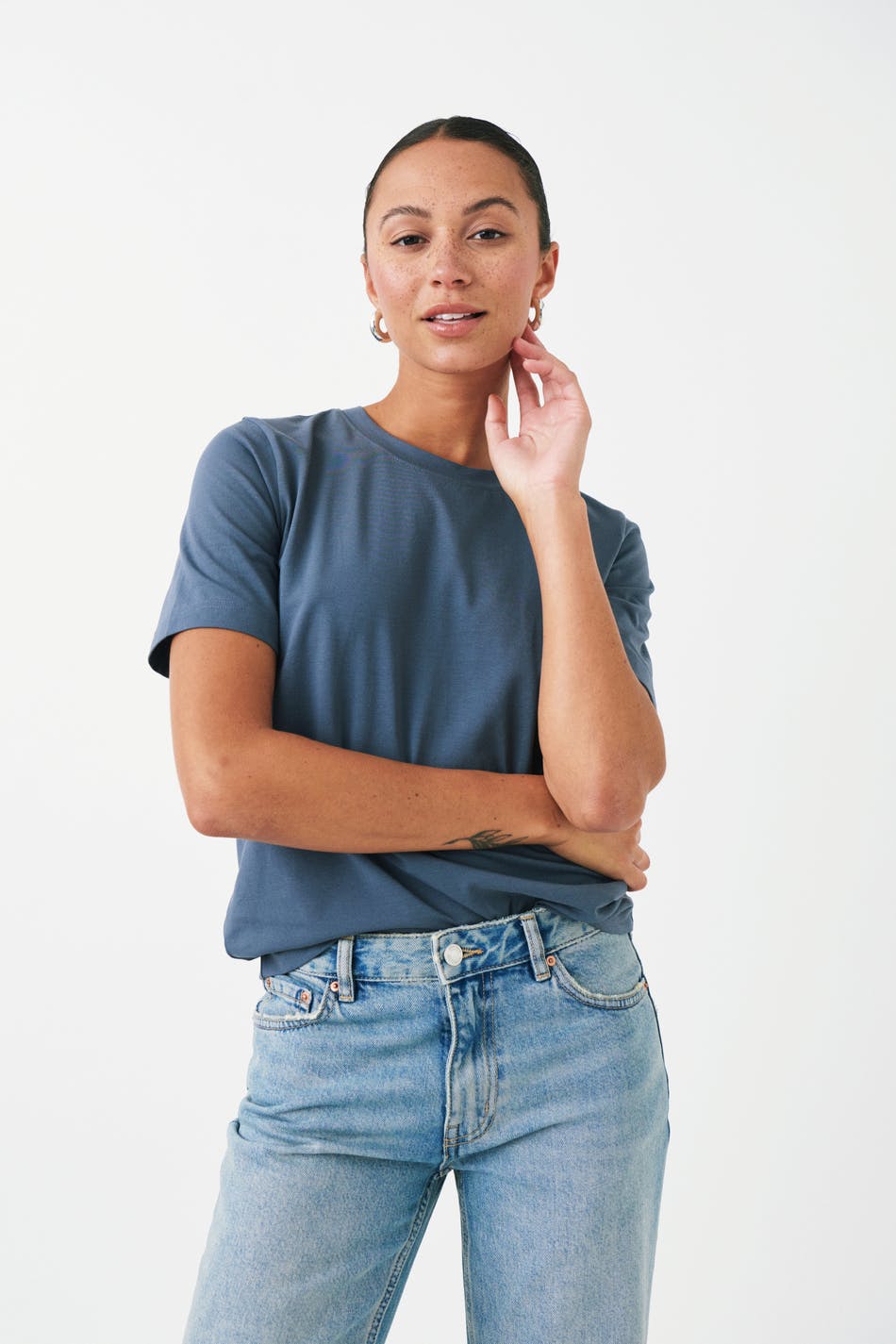 Gina Tricot - Basic original tee - t-shirts - Grey - S - Female