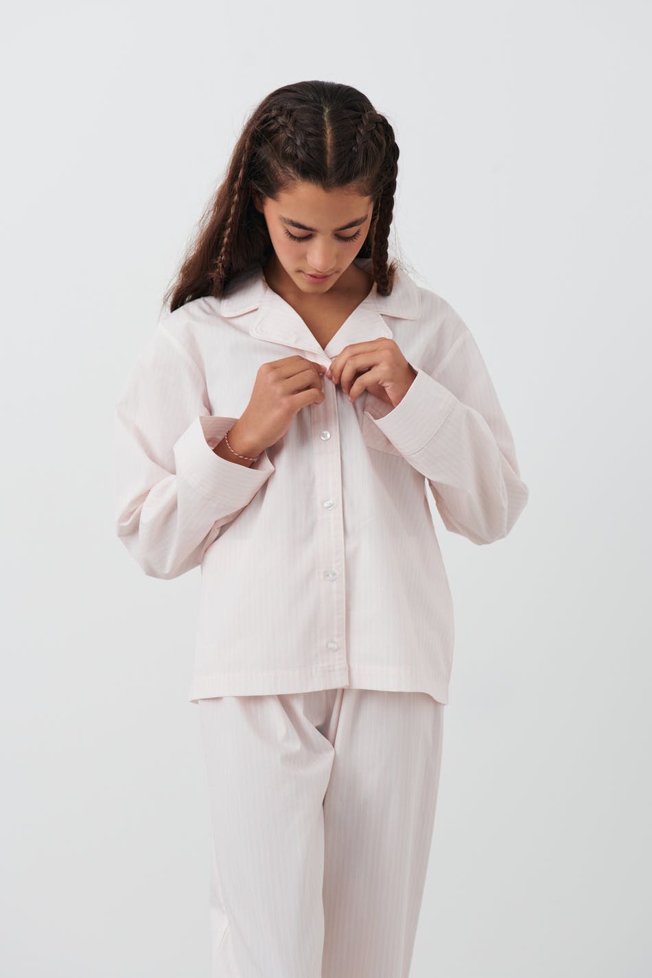 Gina Tricot - Y flannel pyjama shirt - young-homewear- Pink - 134/140 - Female