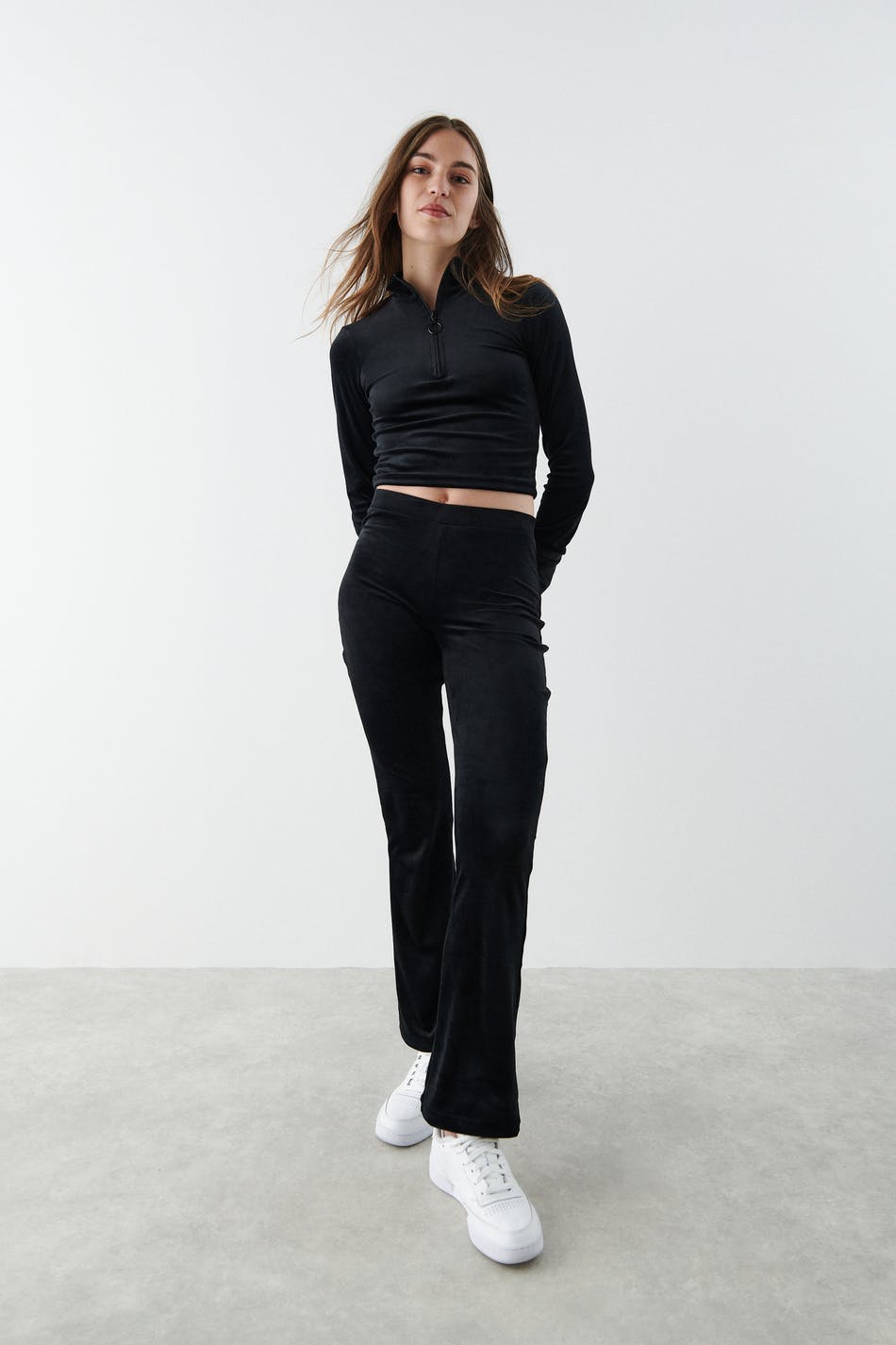 Janet velour trousers