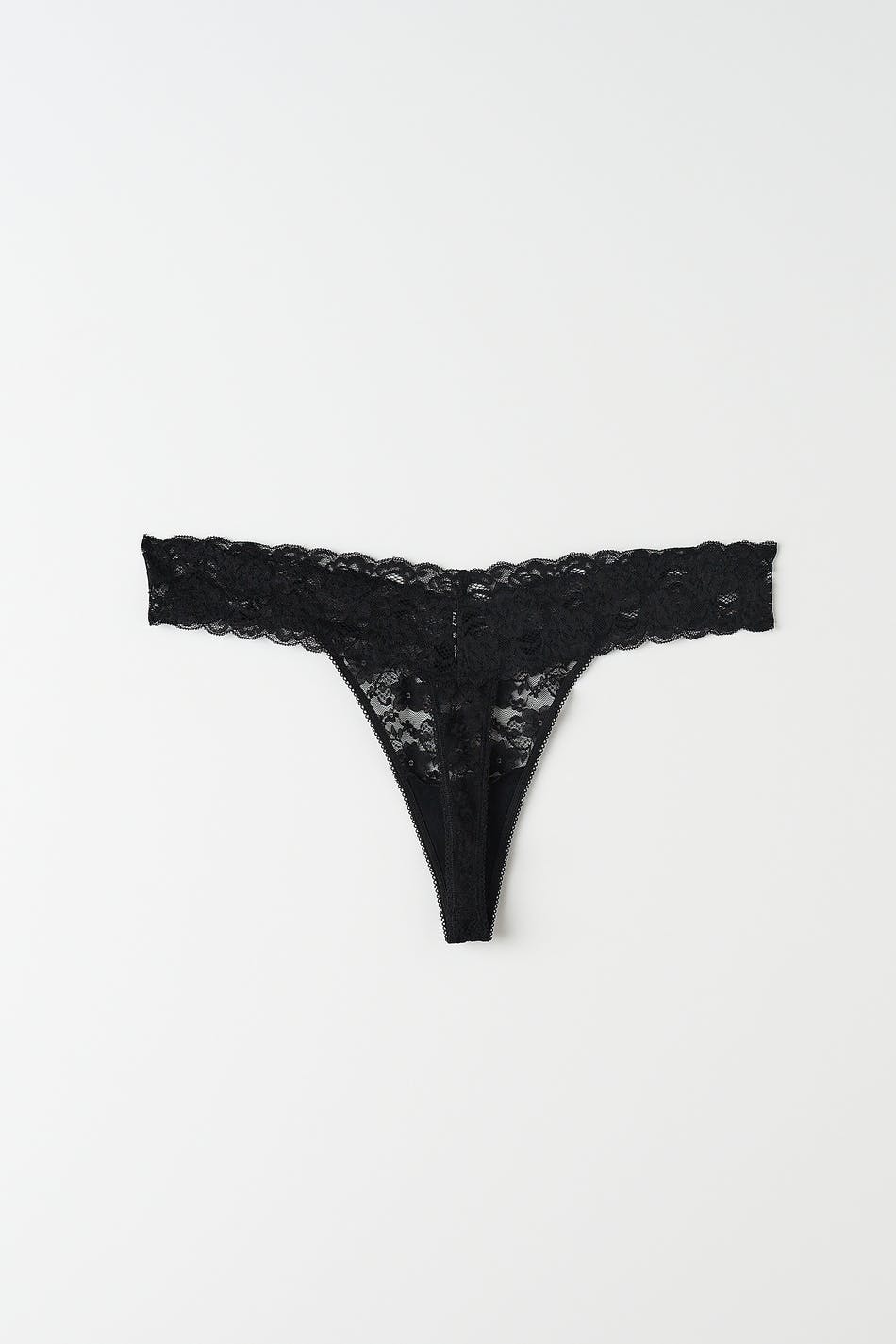 3-pack lace string - Black - Women - Gina Tricot