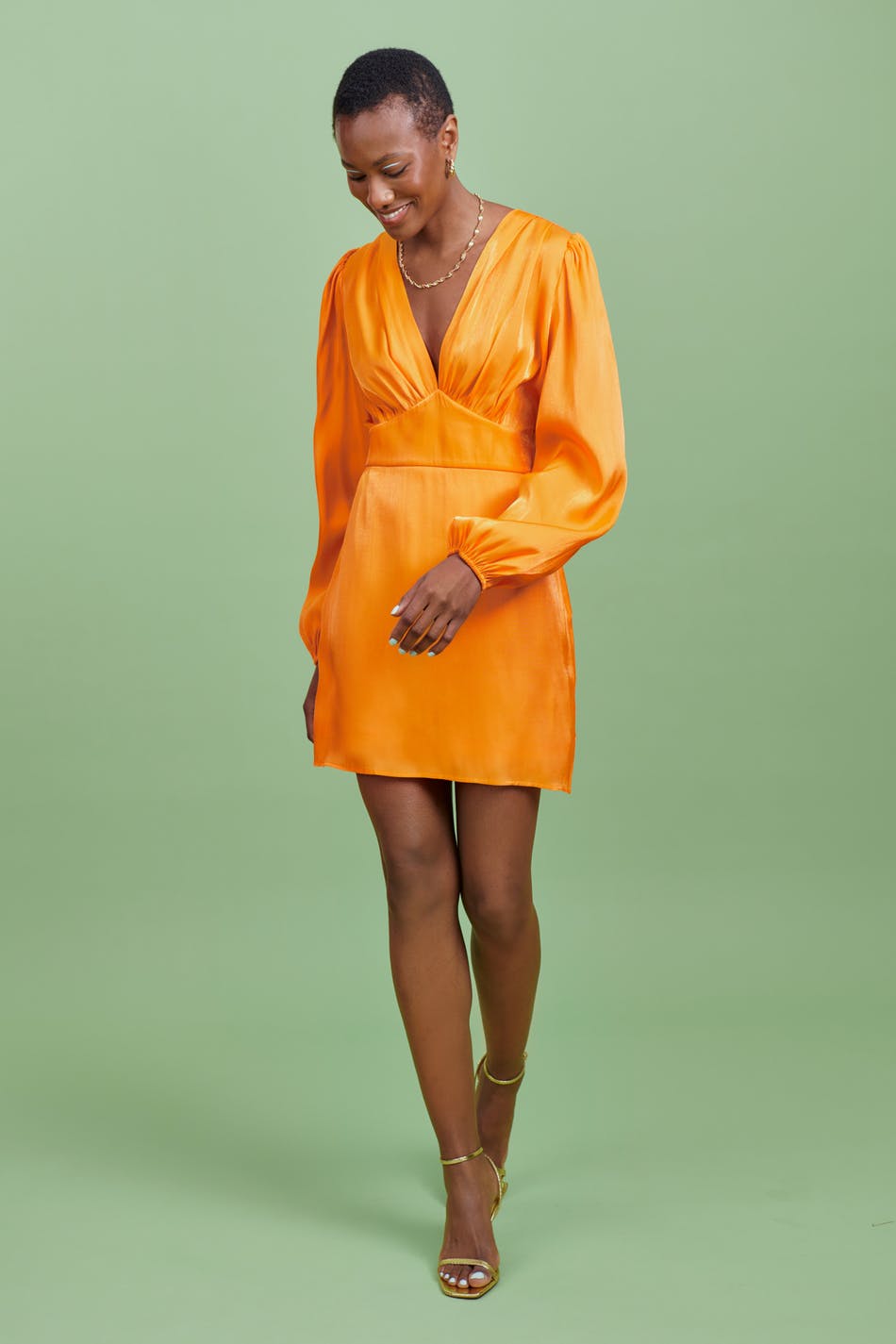 Gina Tricot TUBE DRESS - Shift dress - orange 