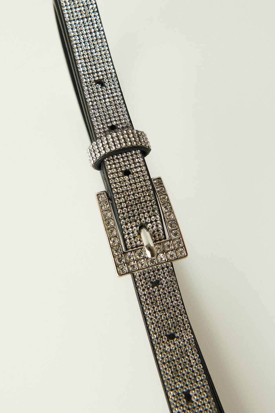 Rhinestone belt - Black - Women - Gina Tricot