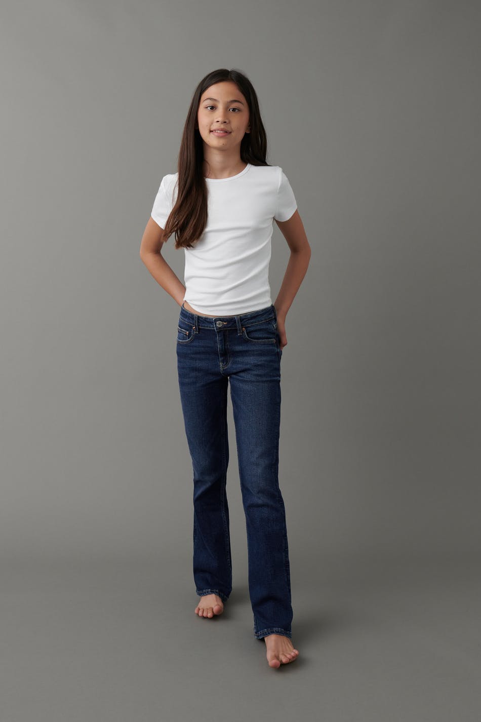 Läs mer om Gina Tricot - Bootcut jeans - bootcut - Blue - 140 - Female