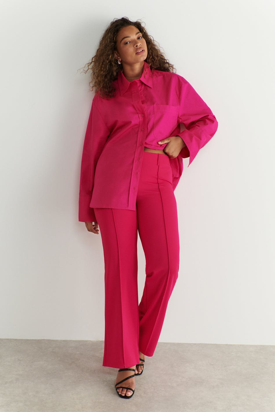EF x Wyse Tailored Suit Trouser - Rose Pink