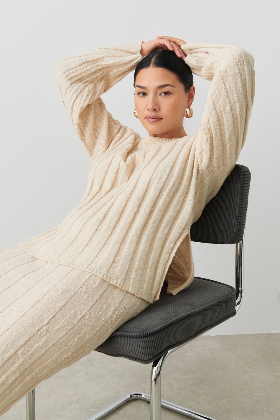 Läs mer om Cotton blend knit sweater