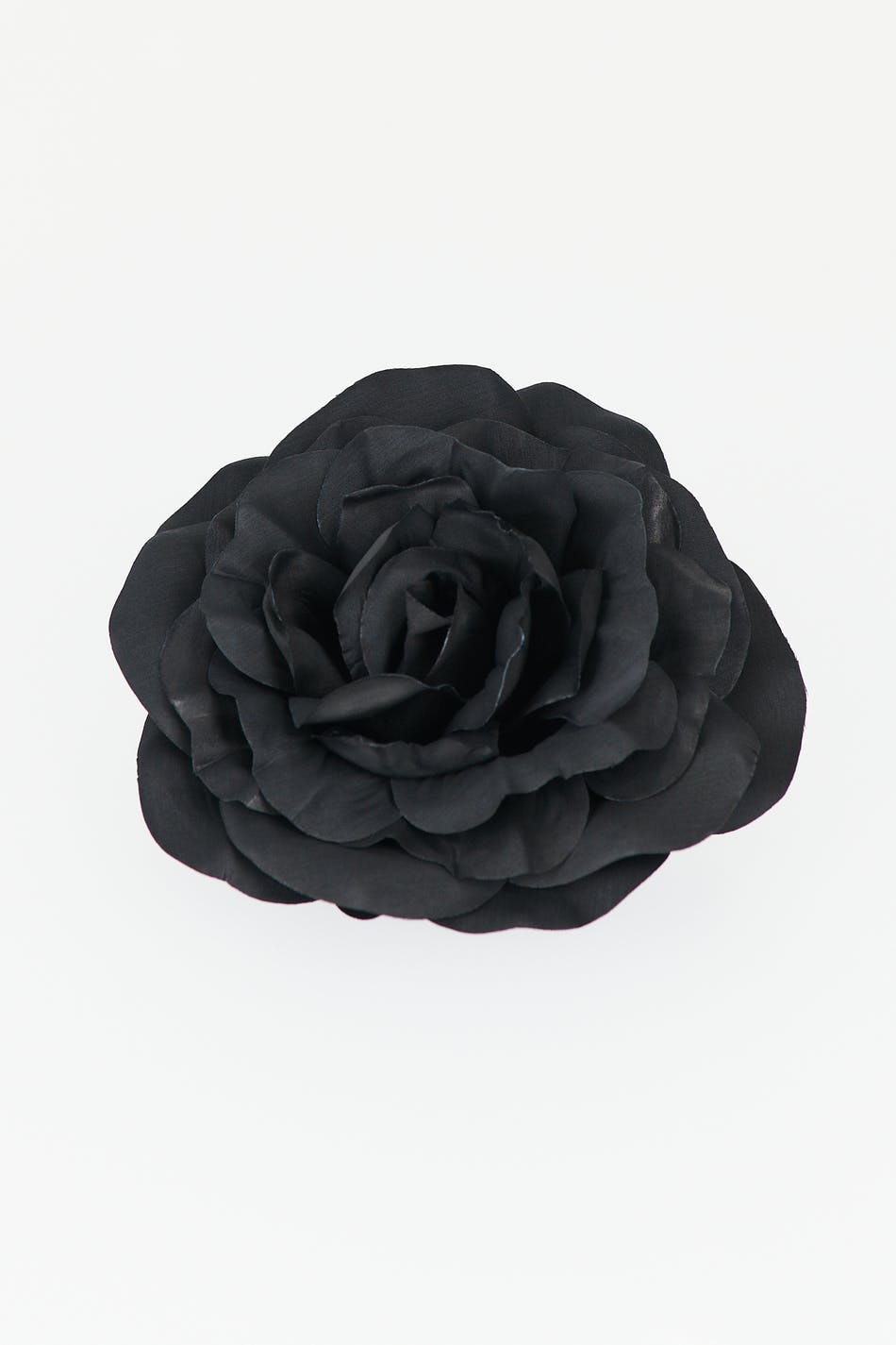 Black flower store brooch