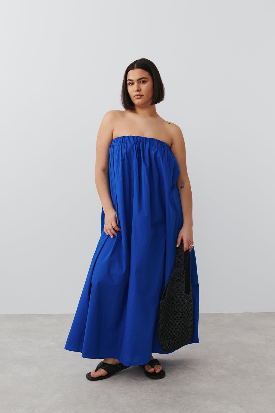 Läs mer om Gina Tricot - Maxi dress - långklänningar - Blue - M - Female