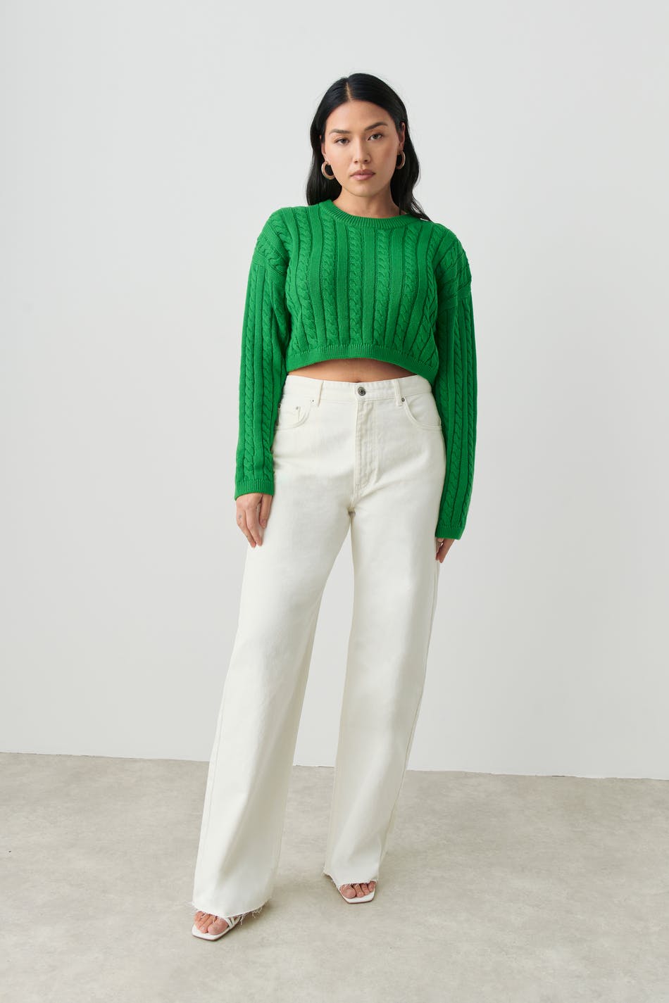 ginatricot.com | Cable knitted sweater