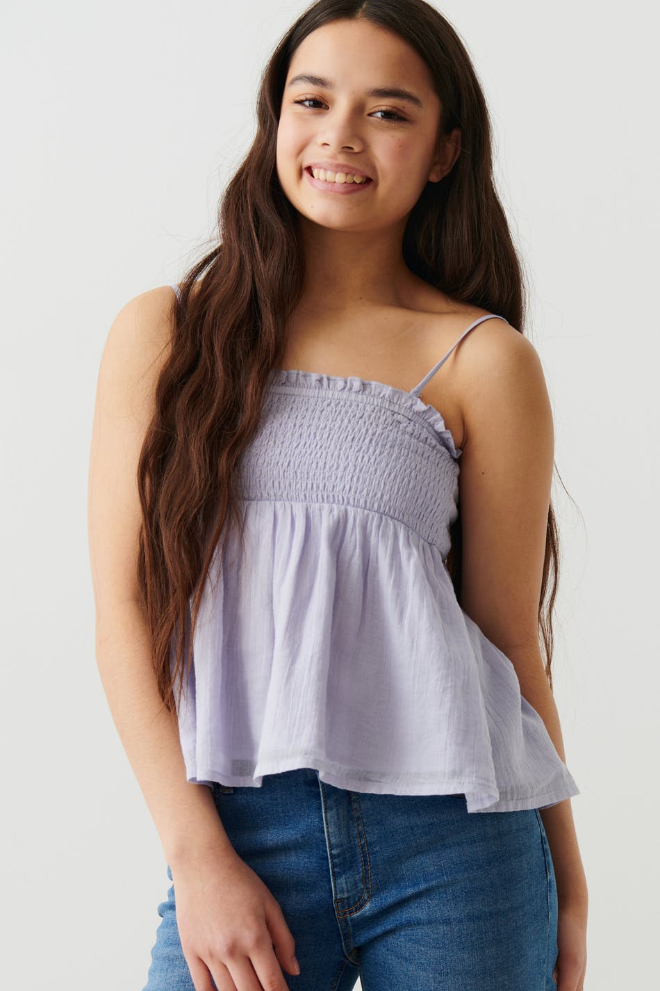 gina tricot Cropped shirt SAGE in light purple