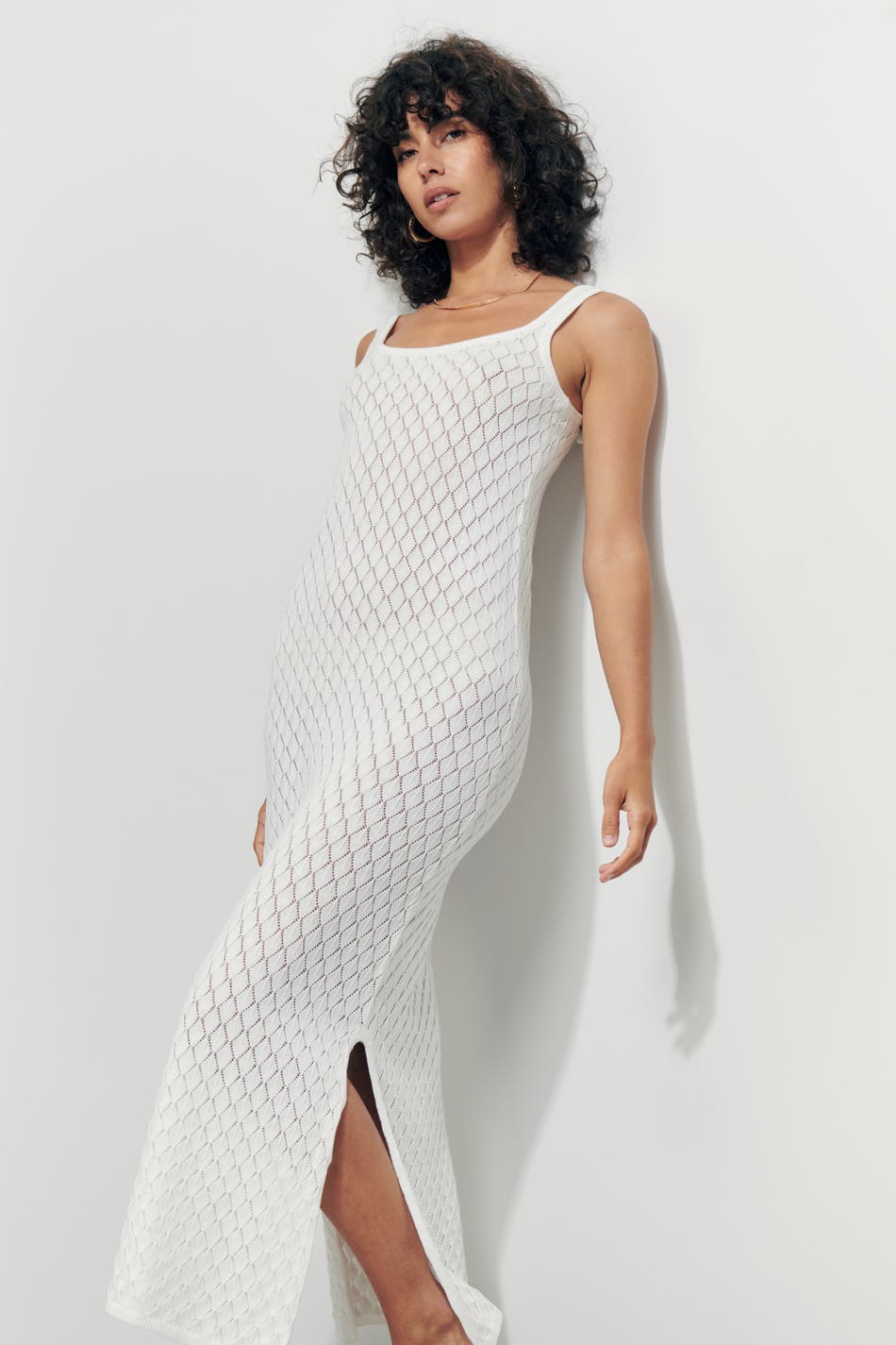 ginatricot.com | Knitted maxi dress