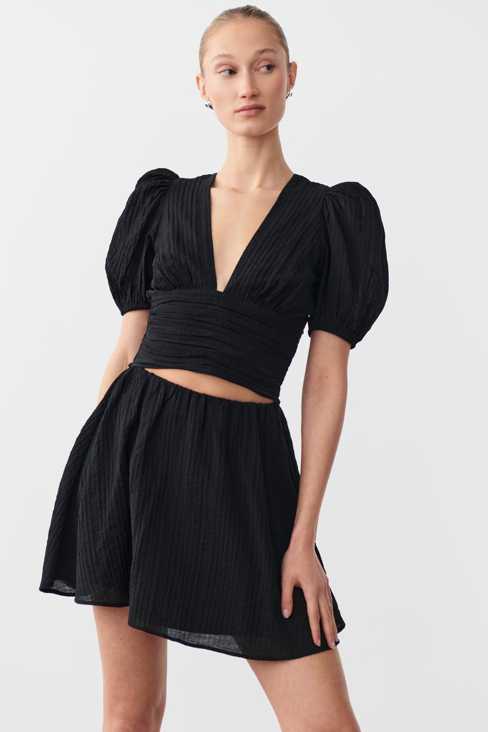 Gina Tricot - Short skirt - kjolar - Black - XL - Female