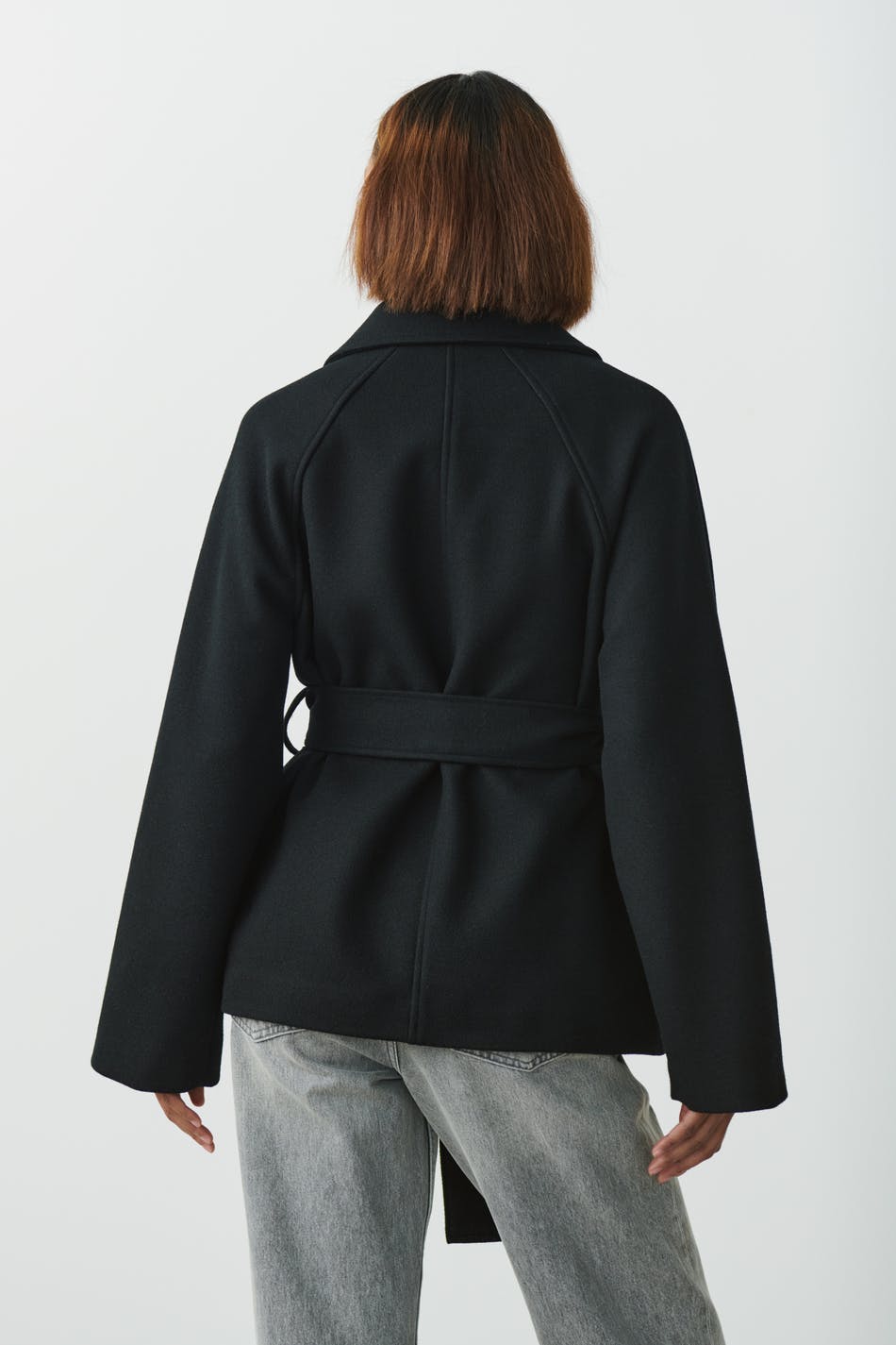 Belted Short Coat - Gina Tricot