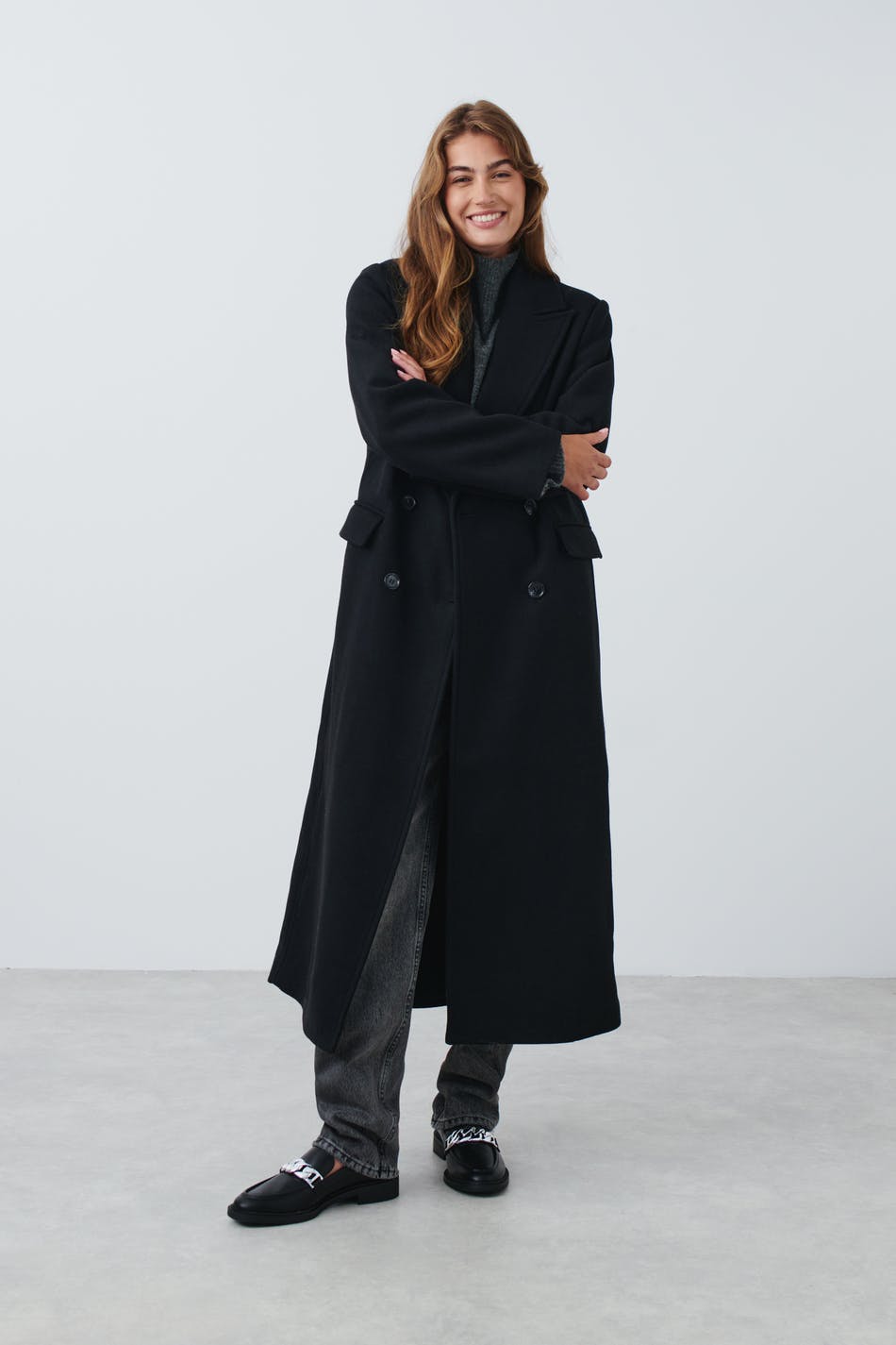 Läs mer om Gina Tricot - Tailored coat - kappor - Black - XS - Female