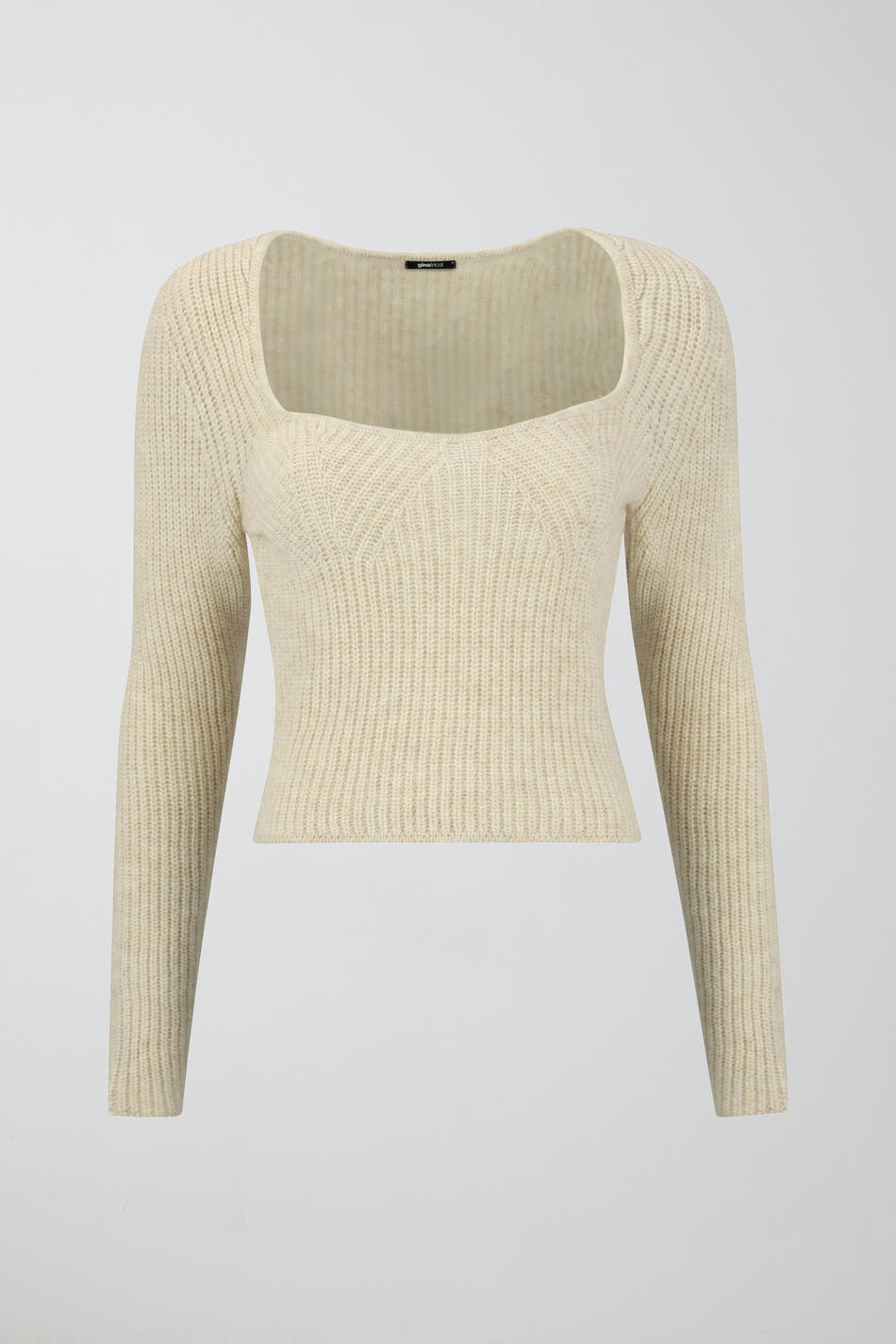 Läs mer om Gina Tricot - Knitted top - stickade tröjor - Beige - XS - Female