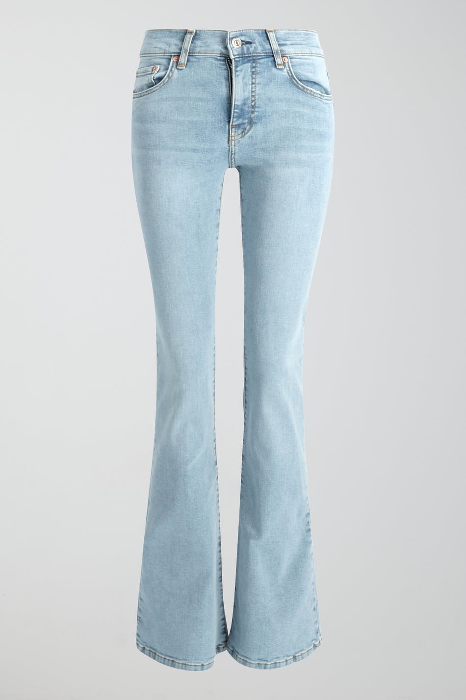 Low waist petite bootcut jeans - Blue - Women - Gina Tricot