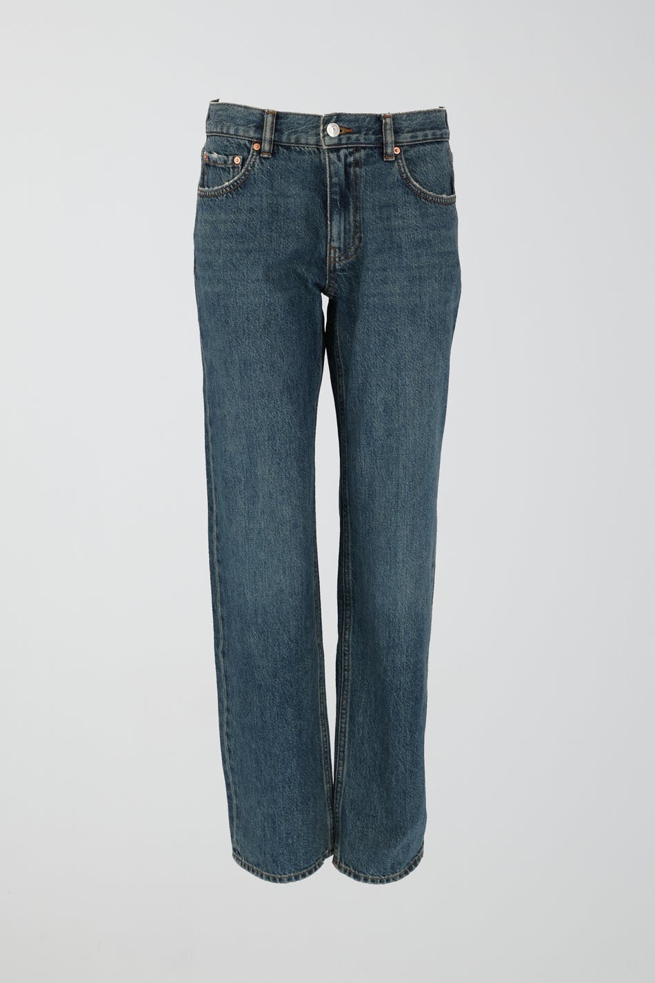 Gina Tricot - Low straight petite jeans - low-straight-jeans - Blue - 40 - Female