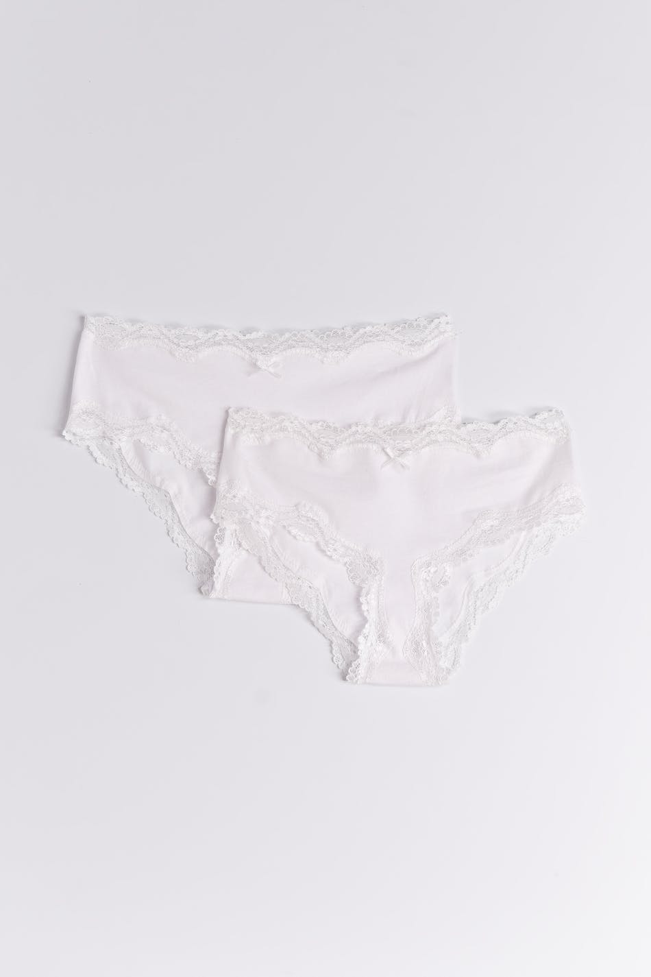 Gina Tricot - 2 pack-y cute hipster - young-bottoms - White - 146/152 - Female