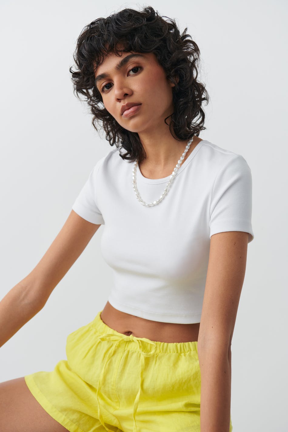 Give cafeteria en sælger Cropped tight top - Gina Tricot