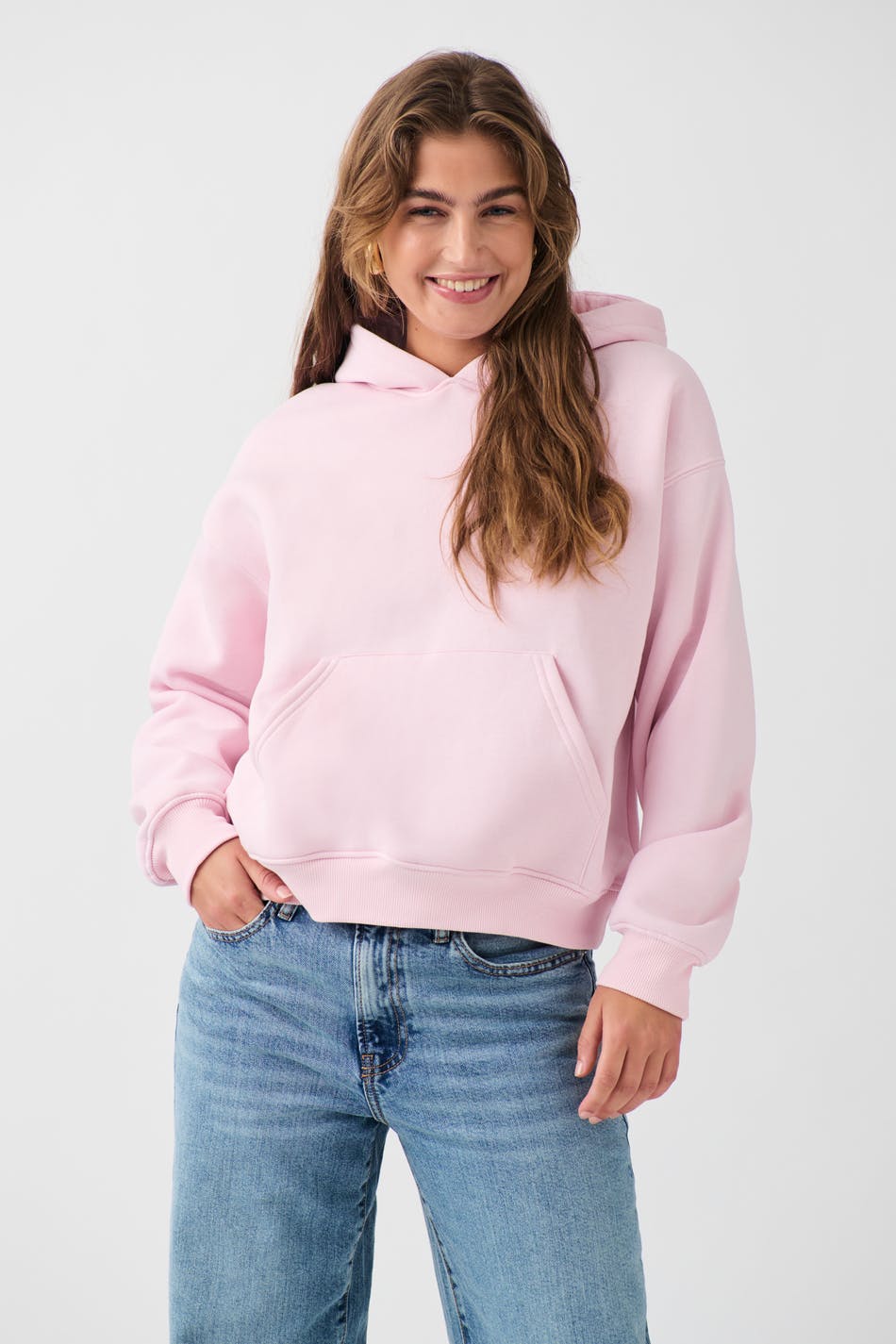 Läs mer om Gina Tricot - Basic original hoodie - hoodies - Pink - S - Female
