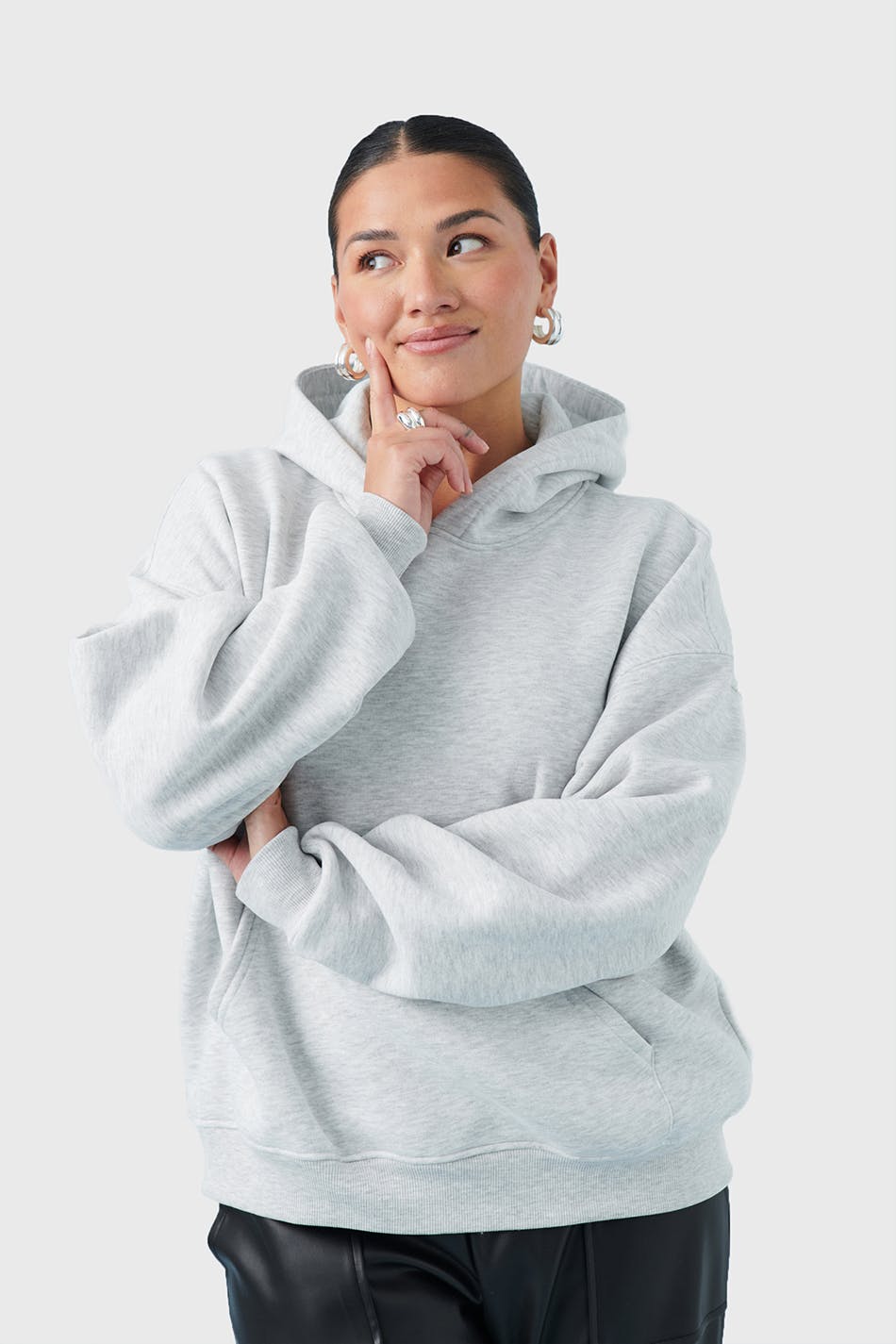 Läs mer om Gina Tricot - Basic original hoodie - collegetröjor - Grey - S - Female