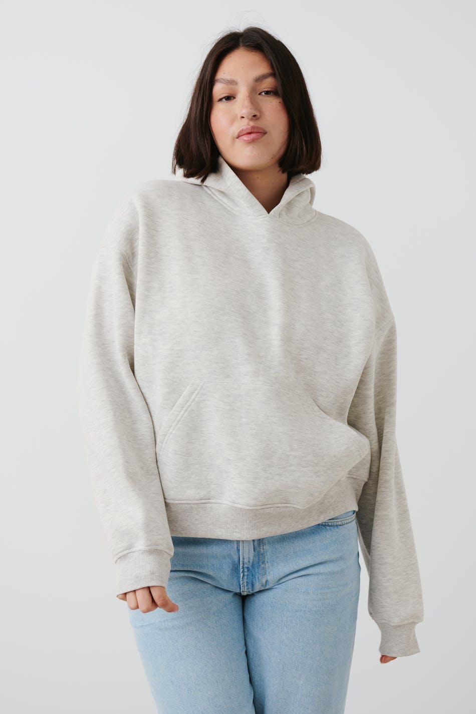 Basic original hoodie - Grå - Dame - Gina Tricot