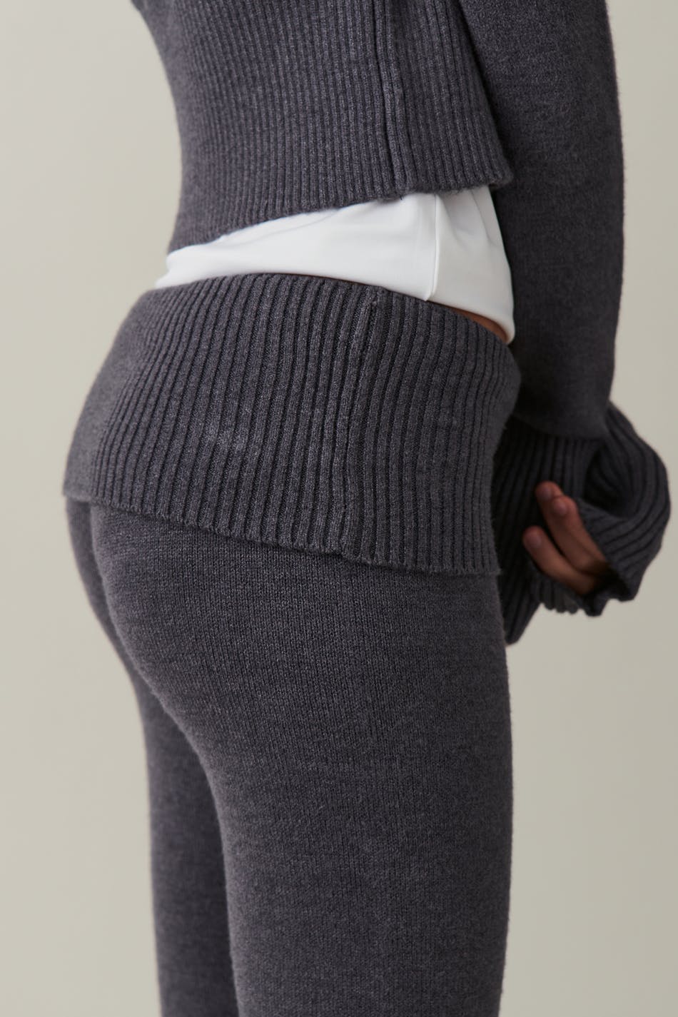 Knitted yoga pants