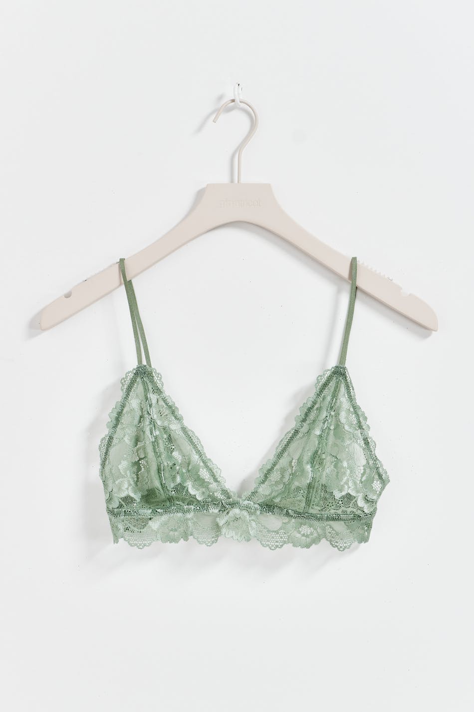 Gina Tricot - Lace bralette - bh - Green - XL - Female