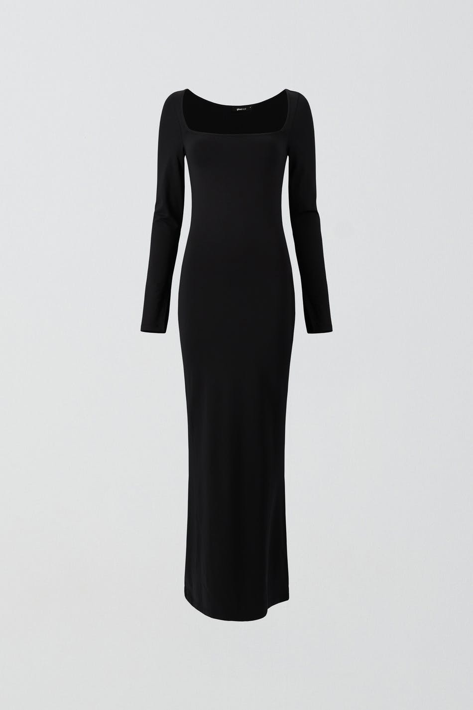 Läs mer om Gina Tricot - Square neck maxi dress - långklänningar - Black - XS - Female