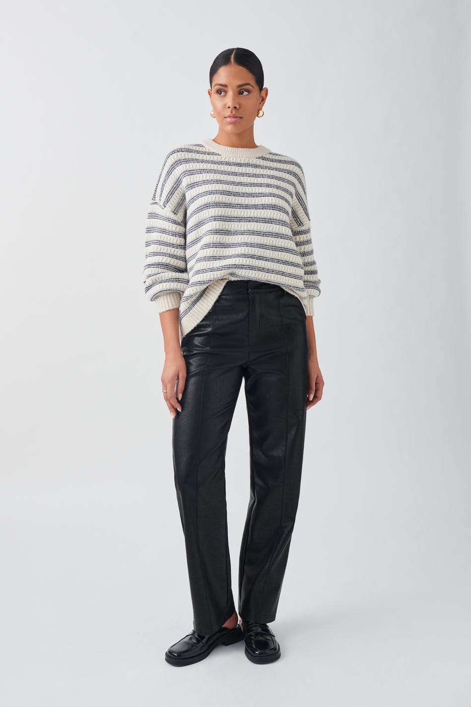 Knitted sweater - Blå - Dam - Gina Tricot