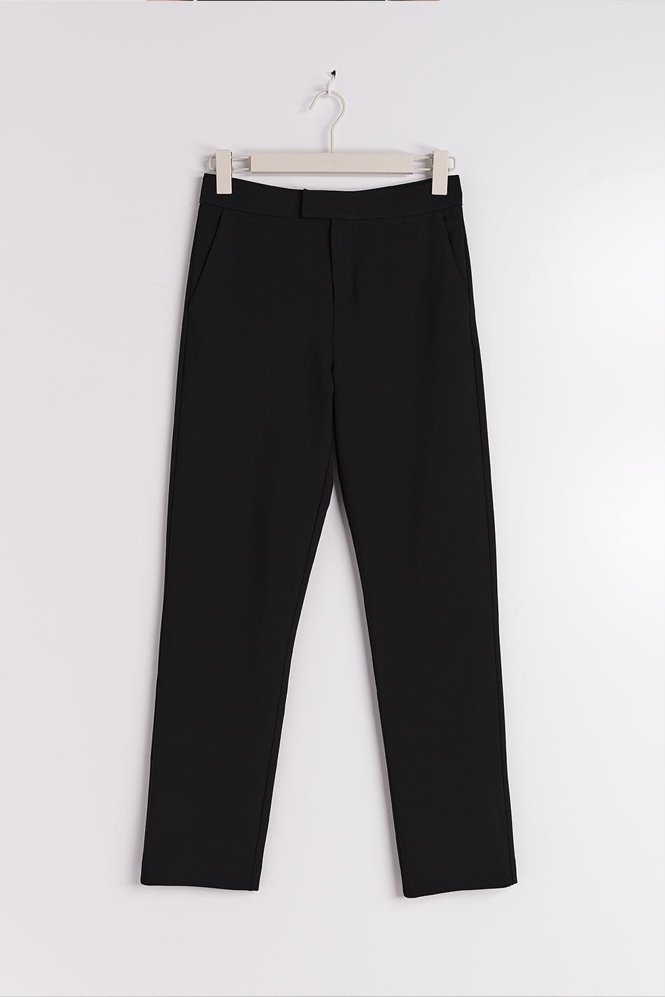 Linen blend trousers - Black - Women - Gina Tricot