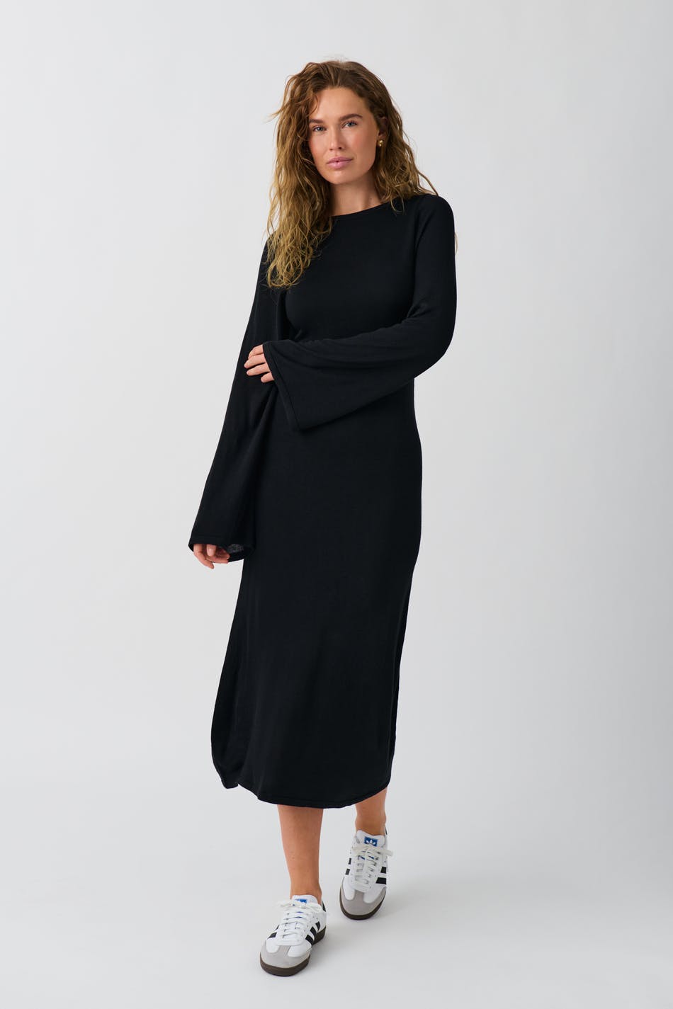 Gina Tricot - Knitted dress - strikkjoler- Black - XS - Female