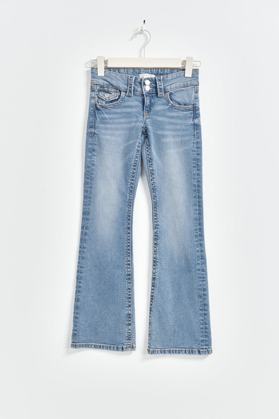 Gina Tricot - Chunky basic tall jeans - wide jeans - Blue - 158 - Female